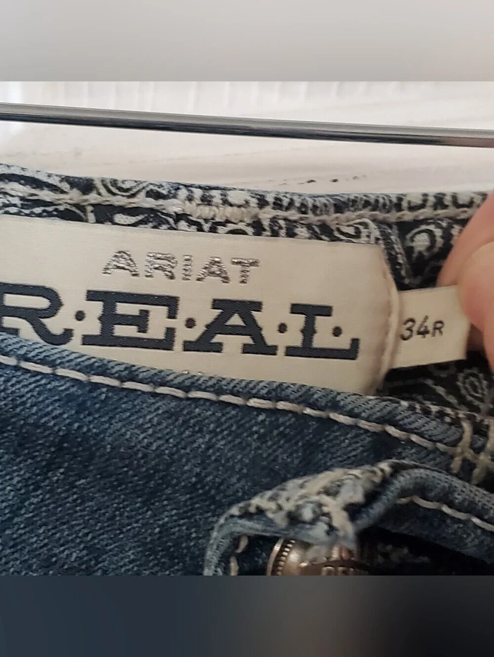 ARIAT 34R  D Denim Jean Blue